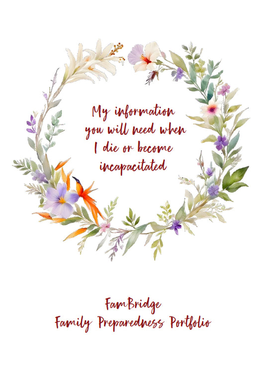 FamBridge ®  Family Preparedness Portfolio A5 White