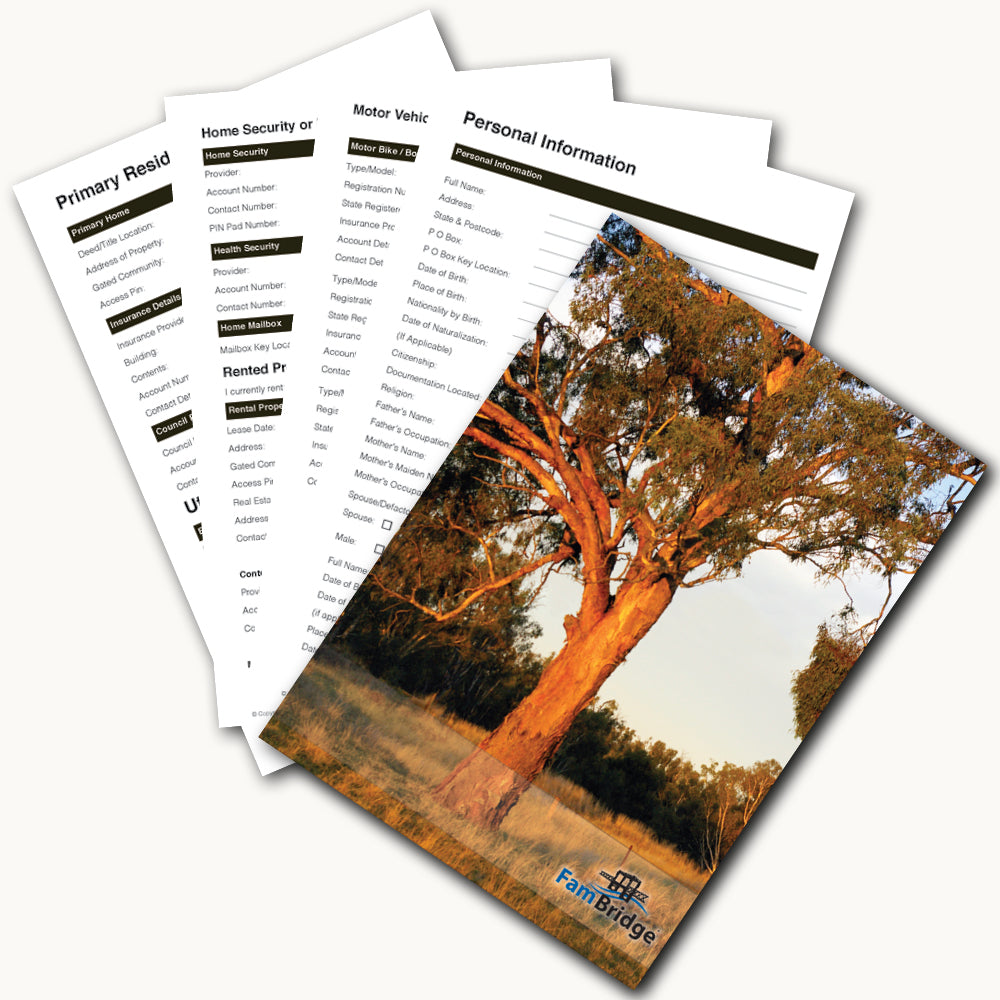FamBridge ® A4 Size Family Preparedness Portfolio
